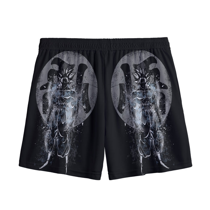 Goku Ultra Instinct Black Mesh Shorts