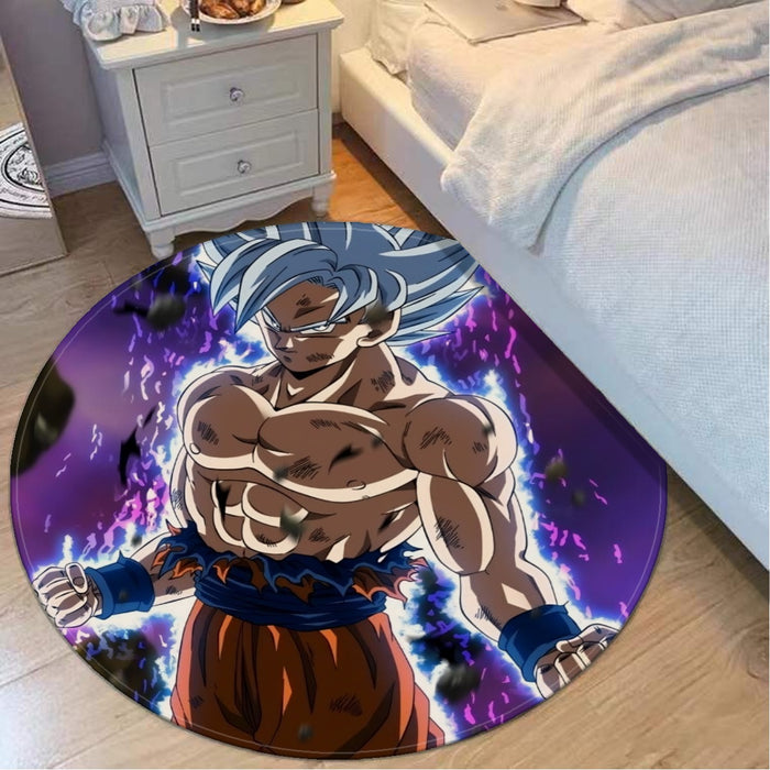 Dragon Ball Z Goku Perfected Ultra Instinct Form Round Mat