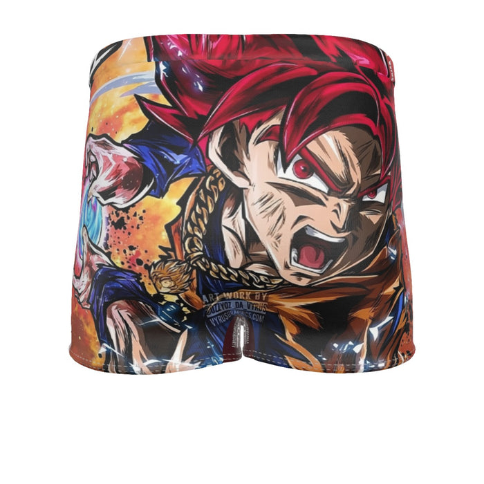 Goku Super Saiyan God Men's Boxer Briefs