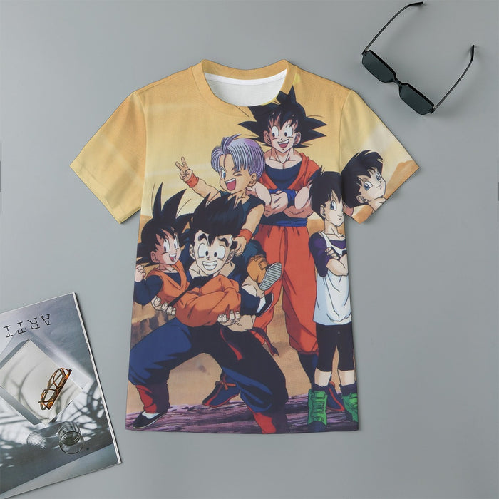 Dragon Ball Son Goku Happy Family Kids T-Shirt