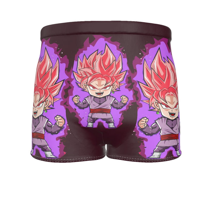 DBZ Goku Black Zamasu Rose Super Saiyan Cute Chibi Design Men's Boxer Briefs