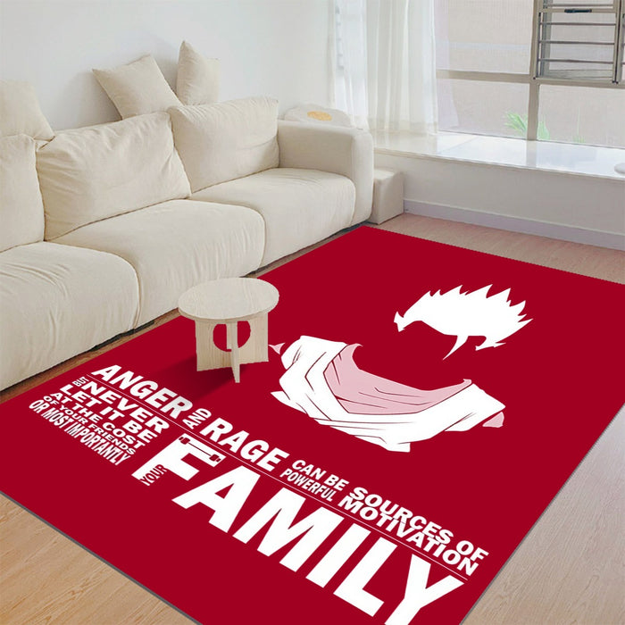 Dragon Ball Z  Gohan Family Slogan Rug