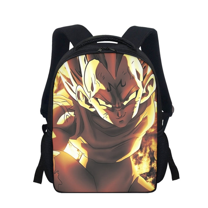 Dragon Ball Z Dope Majin Vegeta Grin Yellow Aura Backpack