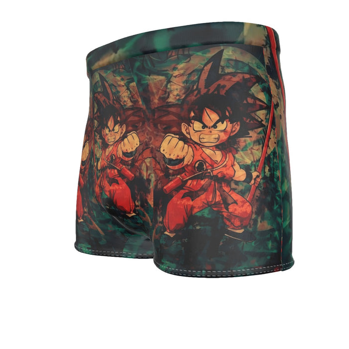 Kid Young Goku Vintage Tie Dye Painting Stylish DBZ 3D Men's Boxer Briefs