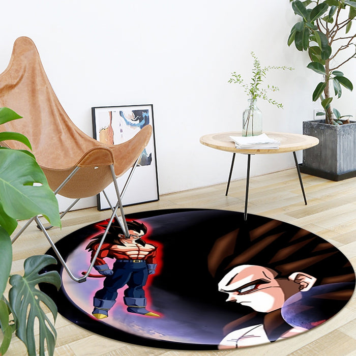 Dragon Ball Super Vegeta 4 Cool Crescent Moon Universe Round Mat