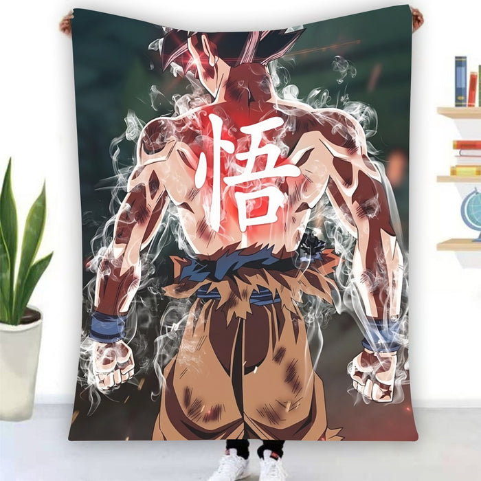 Dragon Ball Goku Ultra Instinct Epic Symbol Casual Blanket