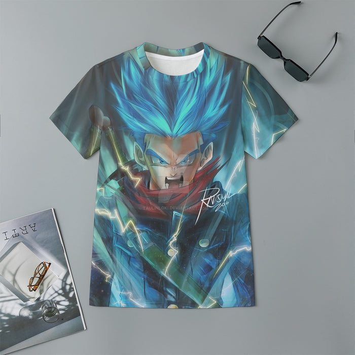 Dragon Ball Super Future Trunks Rage Kids T-Shirt