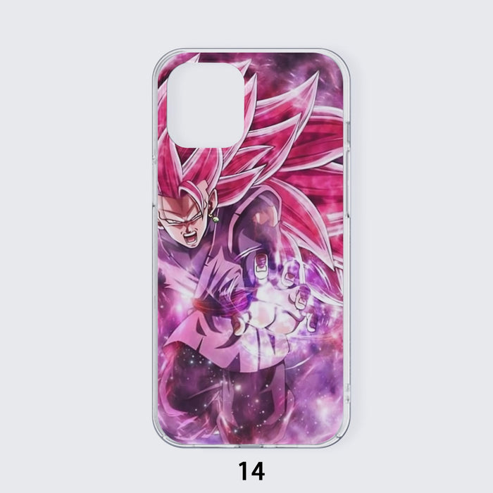 Dragon Ball Black Goku Rose 3 Ultra Instinct Epic 3D Iphone 14 Case