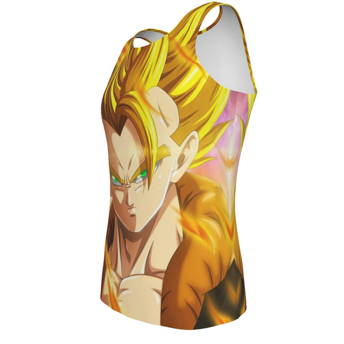 Dragon Ball Z Gogeta Super Saiyan Warrior Power Full Print Streetwear Cool Design Tank Top