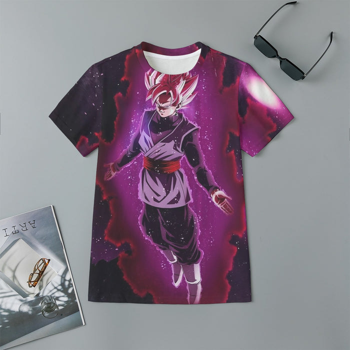 Dragon Ball Black Goku Rose 2 Ultra Instinct Dope 3D Kids T-Shirt