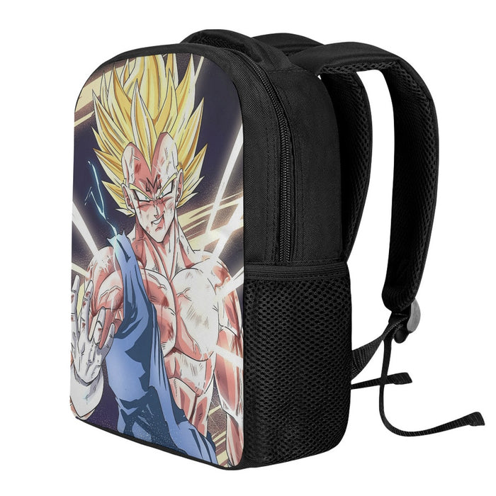 DBZ Majin Vegeta Saiyan Prince Fight Injure Manga Style Trending Backpack