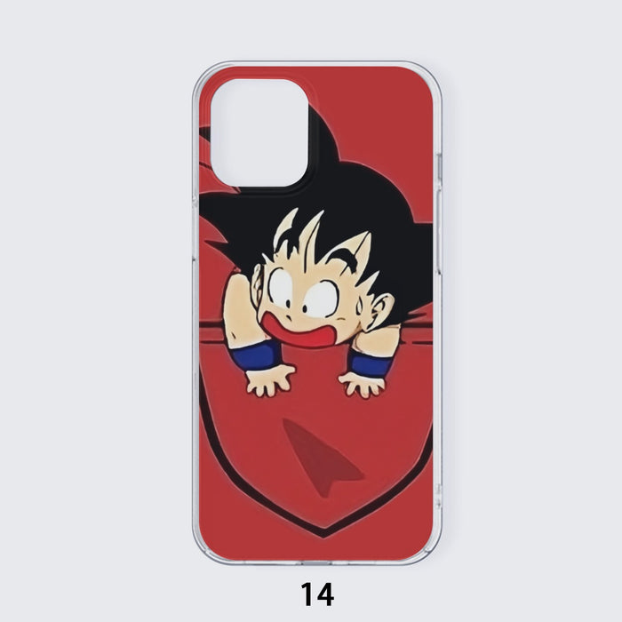 Dragon Ball Cute Goku Kid Pocket Simple Design Streetwear Iphone 14 Case