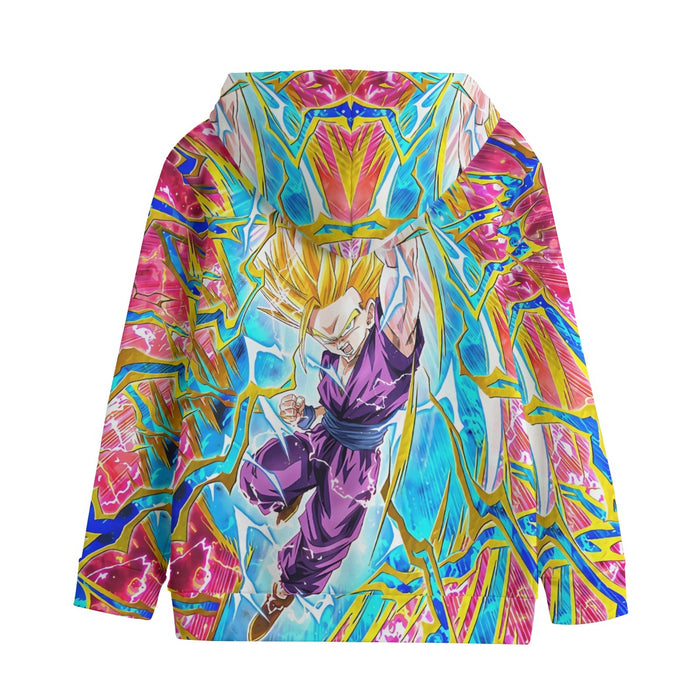 Teen Gohan Dragon Ball Full Tilt Kamehameha Super Saiyan 2 Kids' Hoodie