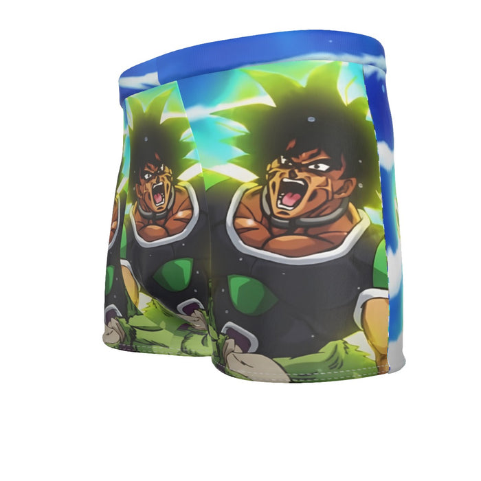 Dragon Ball Z Broly Wearing His Control Mechanism Men's Boxer Briefs