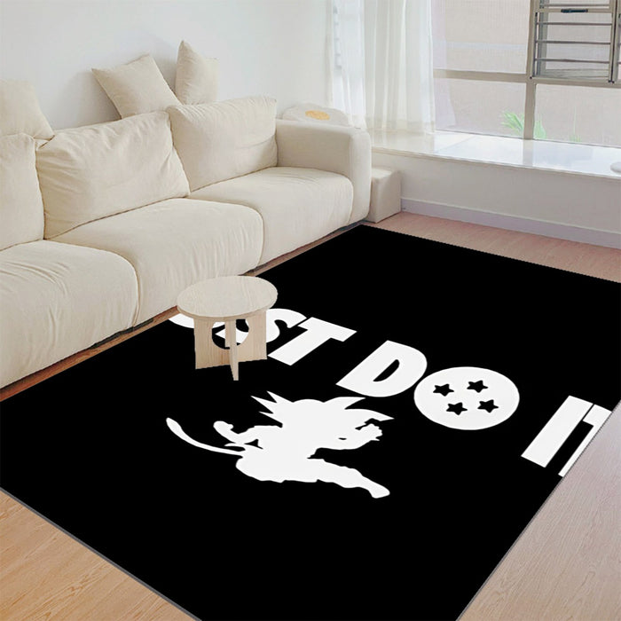 Just Do It Slogan Dragon Ball Kid Goku Dope Black Rug