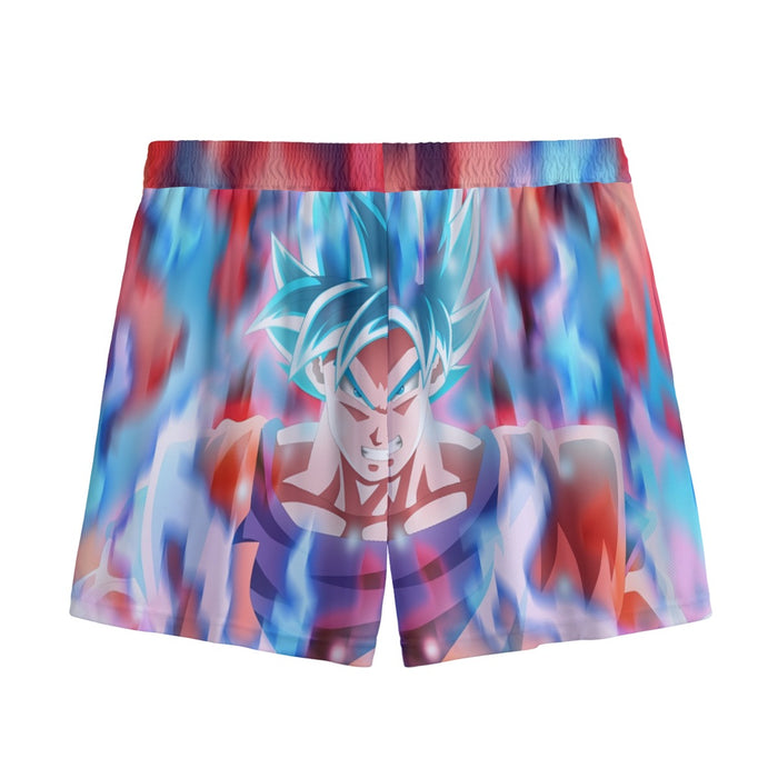 Dragon Ball Super Saiyan Blue Goku Mesh Shorts