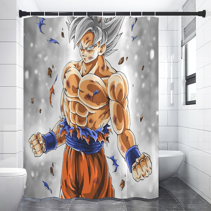 Goku Mastered Ultra Instinct Shower Curtain