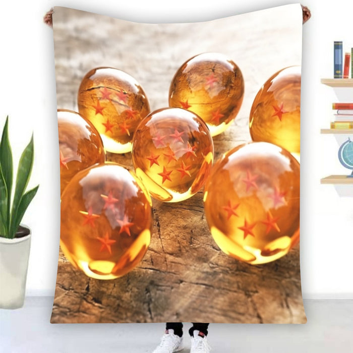 Dragon Ball Z Shenron Dope 7 Stars Crystal Balls Set Blanket