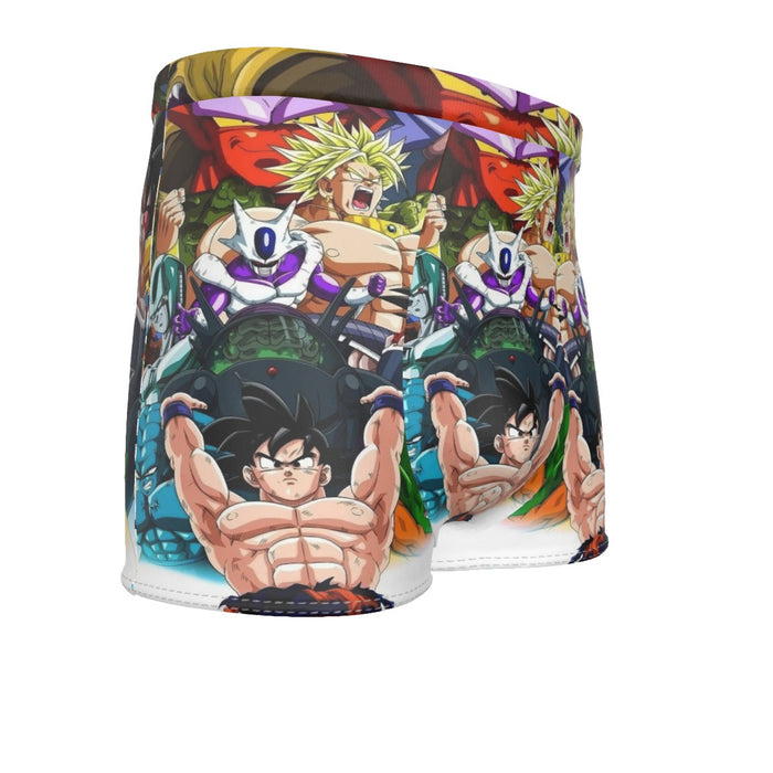 DBZ Goku Spirit Bomb Destroy Villains Cooler Broly Namek Vibrant Men's Boxer Briefs