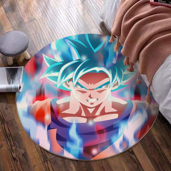 Dragon Ball Super Saiyan Blue Goku Round Mat