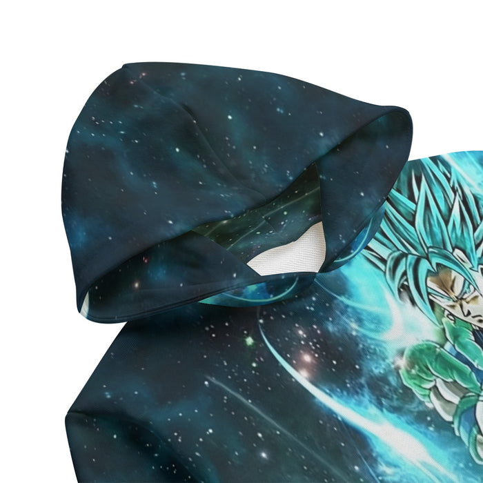 Dragon Ball Gogito 2 Blue Super Saiyan Kaioken Cool Kids' Hoodie