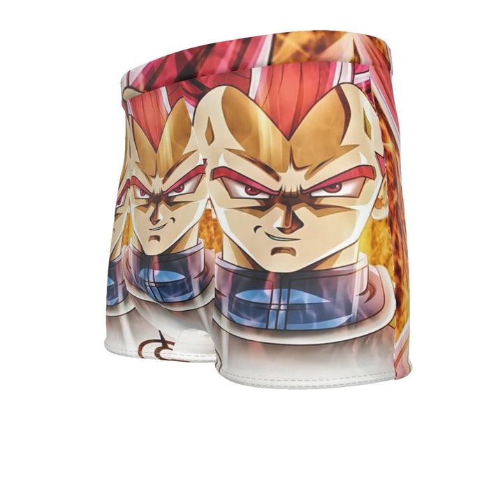 Dragon Ball Super Saiyan God Red Vegeta Cool Casual Men's Boxer Briefs