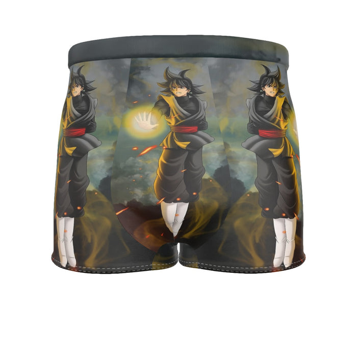 DBZ Goku Black Zamasu Potara Fusion Realistic Drawing Style Cool Men's Boxer Briefs