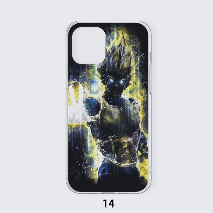 Dragon Ball Z Super Saiyan Vegeta Yellow Aura Epic Iphone 14 Case