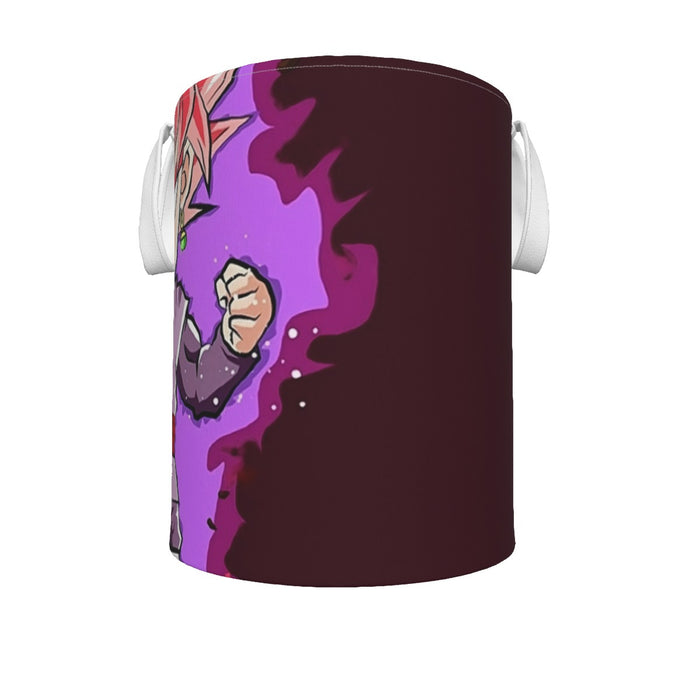 Dragon Ball Super Cute Chibi Blue Vegito Goku Rose Laundry Basket