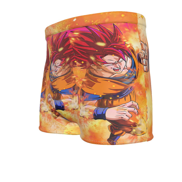 Dragon Ball Super Goku Rage Red Ultra Instinct Dope Men's Boxer Briefs