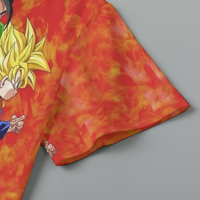 Dragon Ball Goku Super Saiyan 3 Vegeta Gohan Trending Design Kids T-Shirt