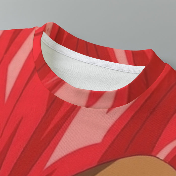 Dragon Ball Vegeta Super Saiyan Red God Vibrant Print Kids T-Shirt