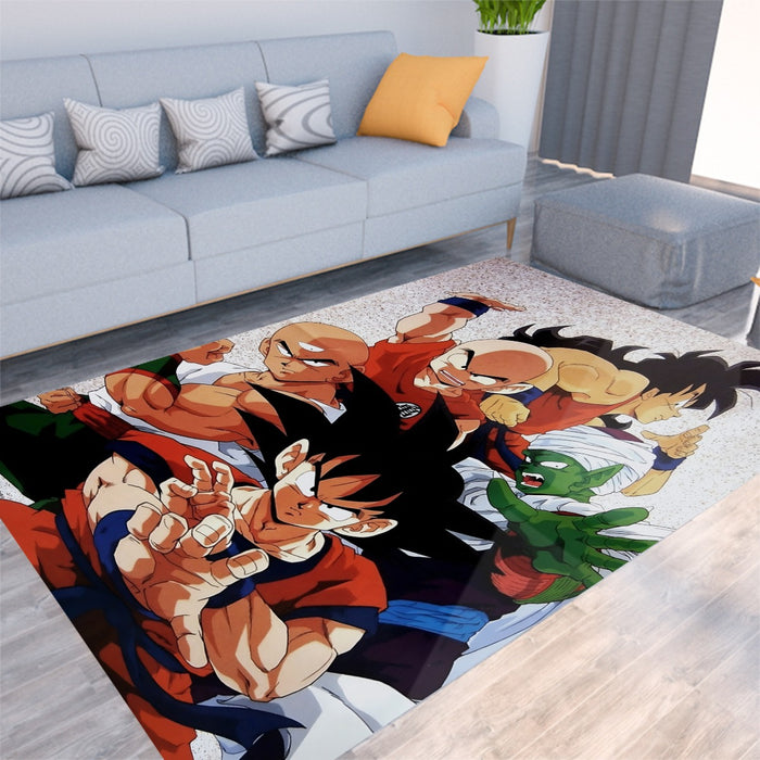 Dragon Ball Goku Piccolo Krillin Heroes Group Awesome Design Rug