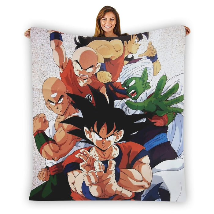 Dragon Ball Goku Piccolo Krillin Heroes Group Awesome Design Blanket