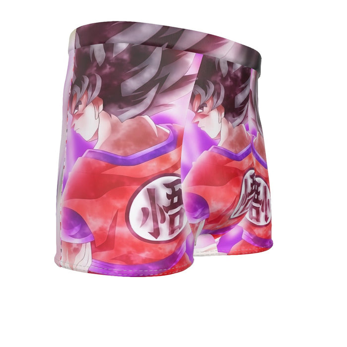 Dragon Ball Super Goku Kaioken Cool Purple Aura Casual Men's Boxer Briefs