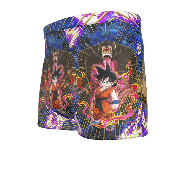 Great Ape Monkey Kid Goku Galaxy High-Quality Battle 3D Men's Boxer Briefs