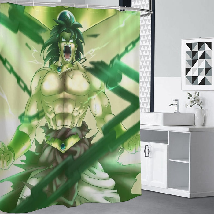 Dragon Ball Legendary Super Saiyan Broly 3D Full Print Streetwear Design Shower Curtain