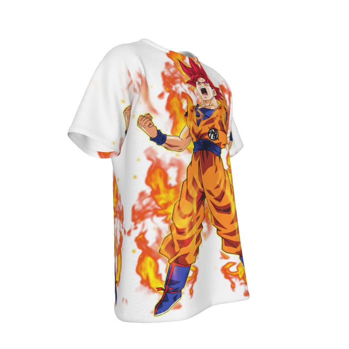 Awesome Goku Super Saiyan God Transformation DBZ T-Shirt