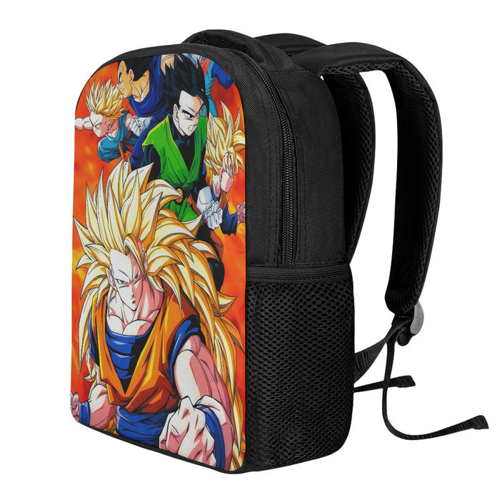 Dragon Ball Goku Super Saiyan 3 Vegeta Gohan Trending Design Backpack