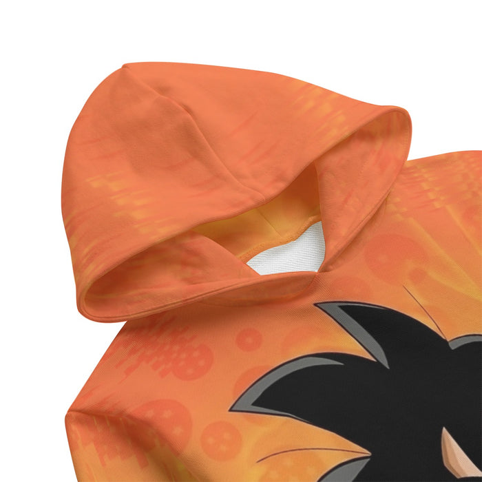 Cute Young Kid Goku Yellow Dragon Ball 3D Kid's Hoodie