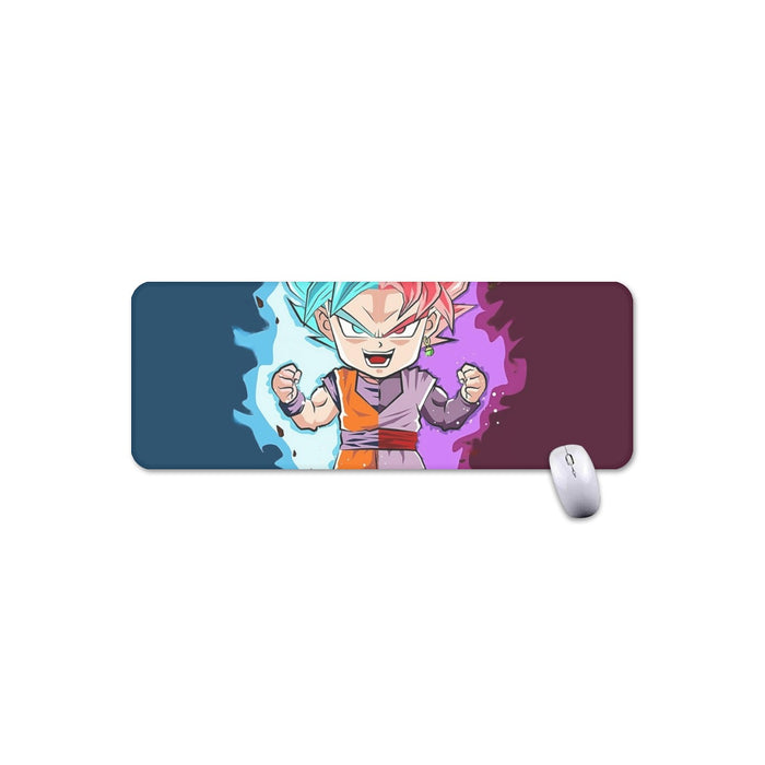 Dragon Ball Super Cute Chibi Blue Vegito Goku Rose T-Shirt Mouse Pad