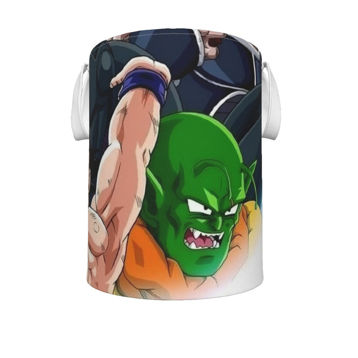 DBZ Goku Spirit Bomb Destroy Villains Cooler Broly Namek Vibrant Laundry Basket