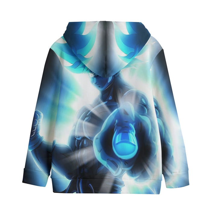 Dragon Ball Super Blue Son Goku Epic Ultra Instinct Kids' Hoodie