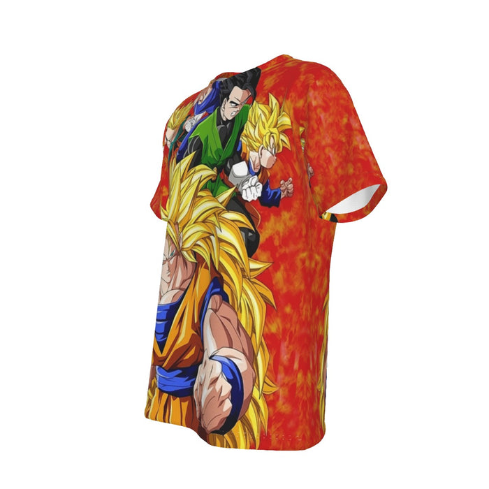 Dragon Ball Goku Super Saiyan 3 Vegeta Gohan Trending Design T-Shirt