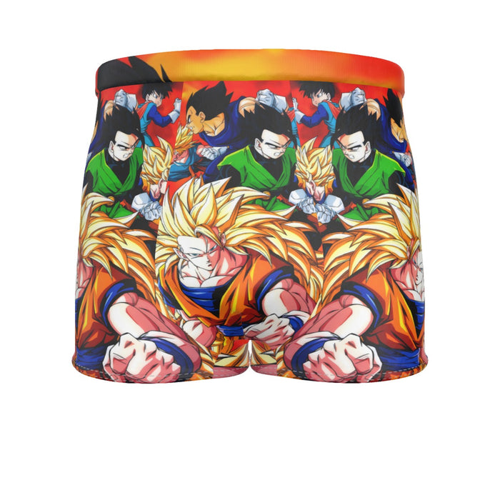 Dragon Ball Goku Super Saiyan 3 Vegeta Gohan Trending Design Men's Boxer Briefs