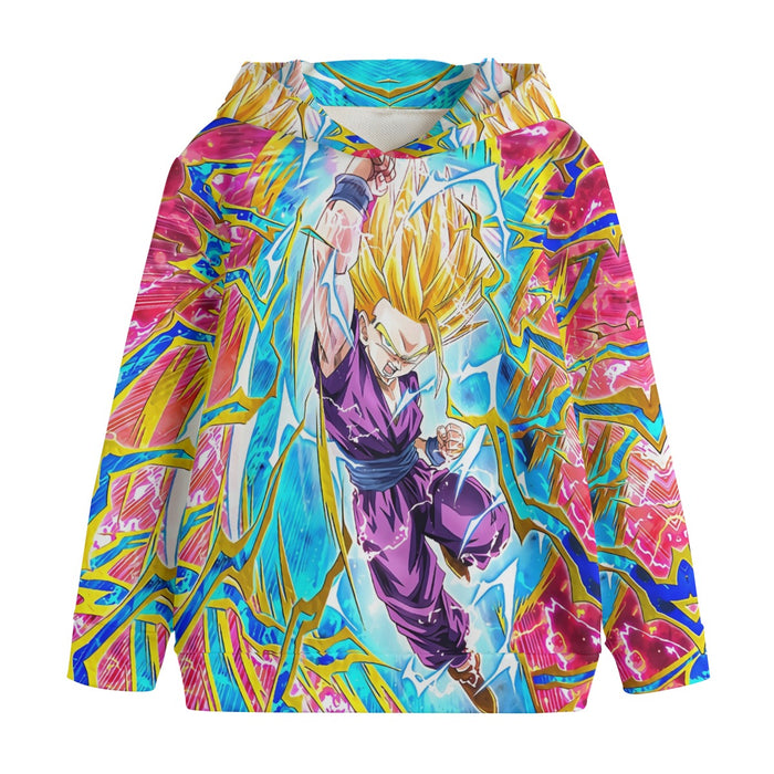 Teen Gohan Dragon Ball Full Tilt Kamehameha Super Saiyan 2 Kids' Hoodie