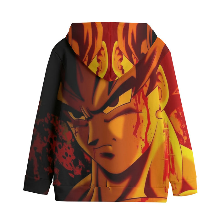 Dragon Ball Z Pissed Serious Son Goku Dope Orange Kids' Hoodie