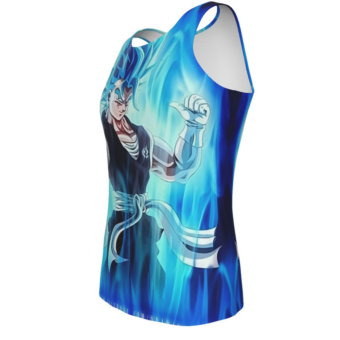 Dragon Ball Z Super Saiyan Vegito Blue Charge Aura Tank Top