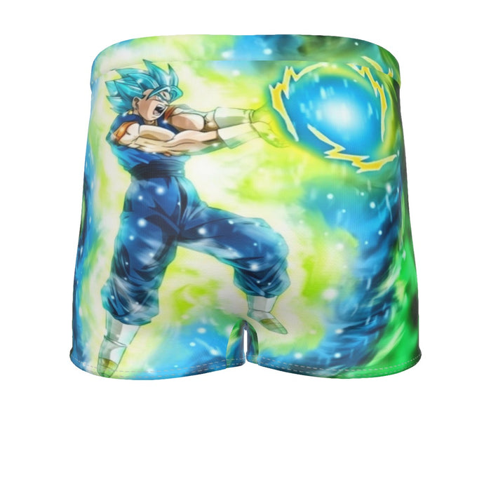 DBZ Goku Super Saiyan Blue SSGSS Kamehameha Power Attack Men's Boxer Briefs