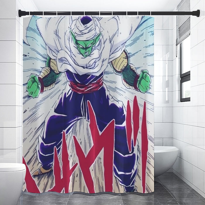 DBZ Evil King Piccolo Release Power Final Battle Fashion Shower Curtain